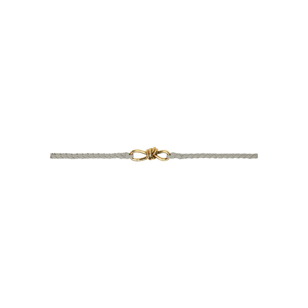  Bottega Veneta Gray Andiamo Belt 