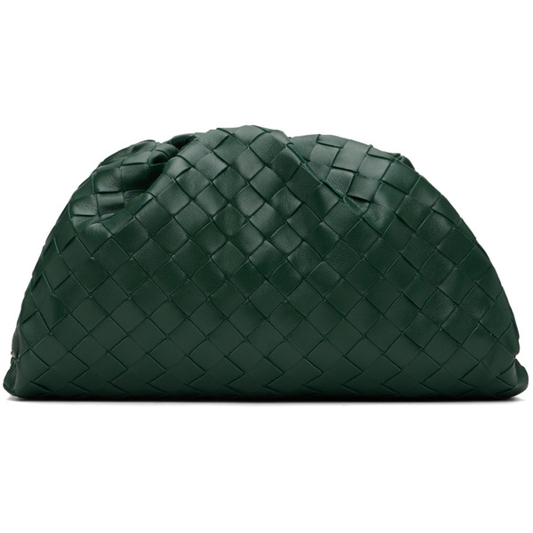  Bottega Veneta Green Teen Pouch 