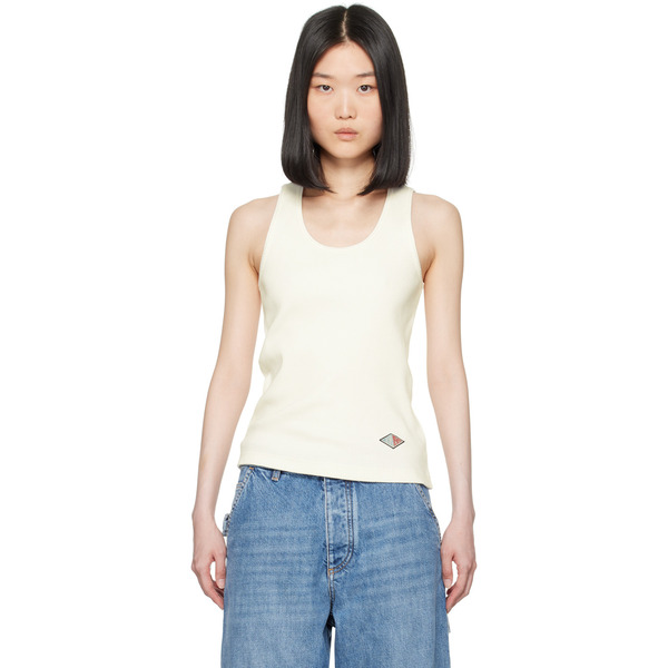 Bottega Veneta Off-white Compact Rib Tank Top 