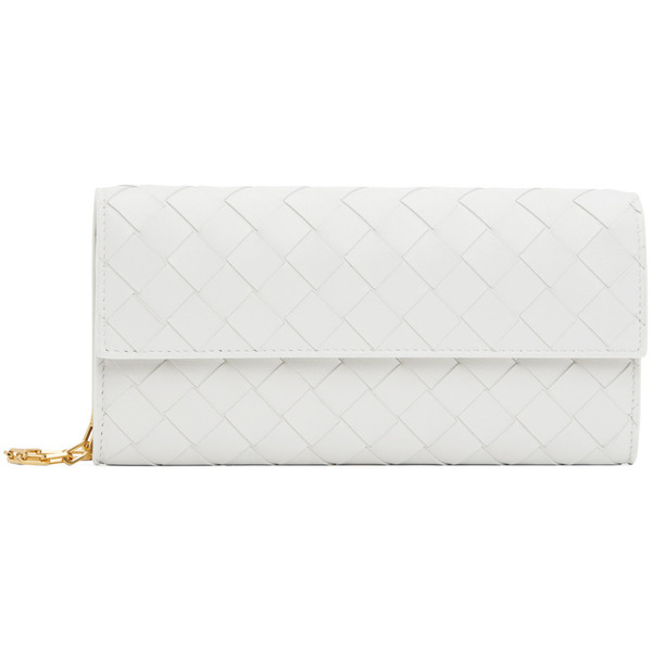  Bottega Veneta White Mini Chain Bag 