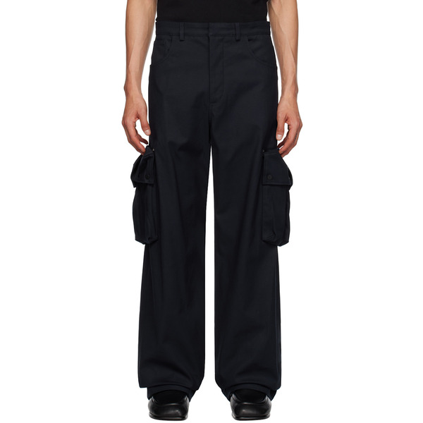  Botter Navy Concealed Pocket Cargo Pants 