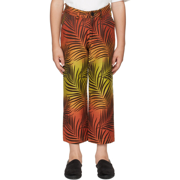  Bo(y)smans Kids Orange & Green Tropical Trousers 