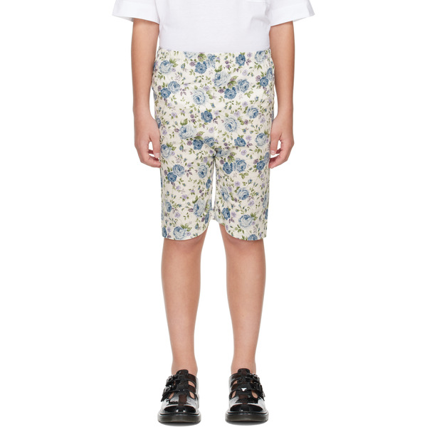  Broken Telephone Ssense Exclusive Kids Blue & Off-white Shortys Shorts 