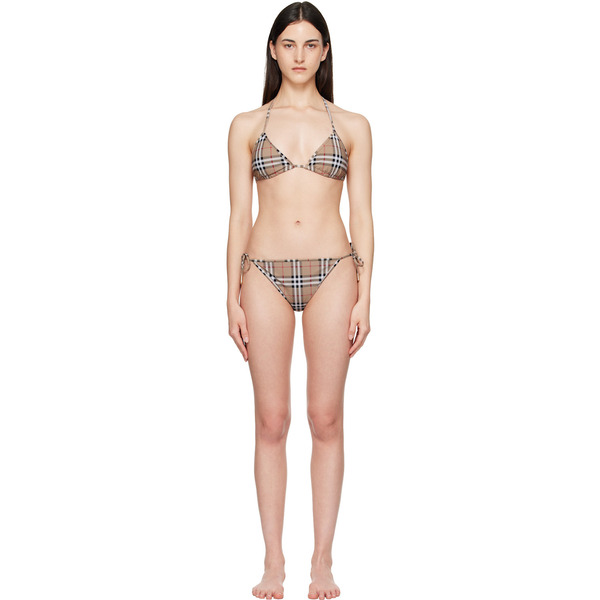  Burberry Beige Check Bikini 