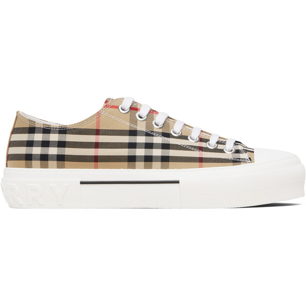  Burberry Beige Check Sneakers 