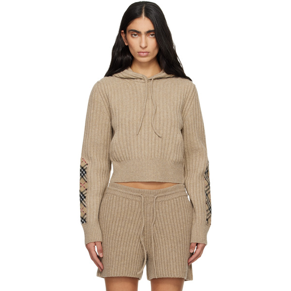  Burberry Beige Wool Hoodie 
