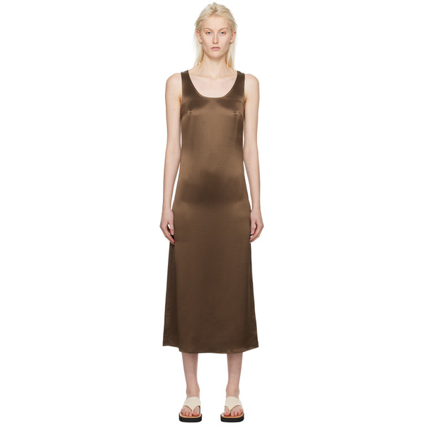  By Malene Birger Brown Jerrica Midi Dress 