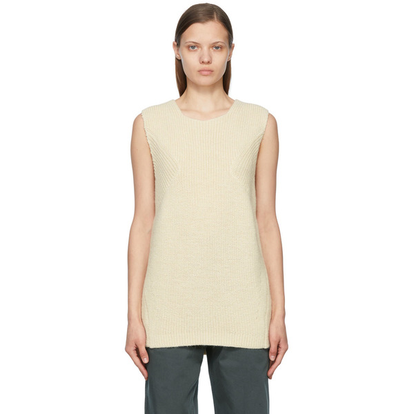  Caes Off-white Alpaca Vest 