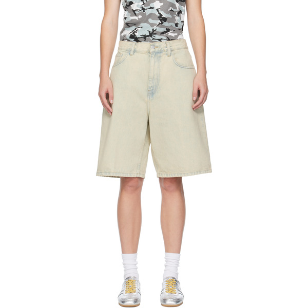  Carhartt Work In Progress Beige Brandon Denim Shorts 
