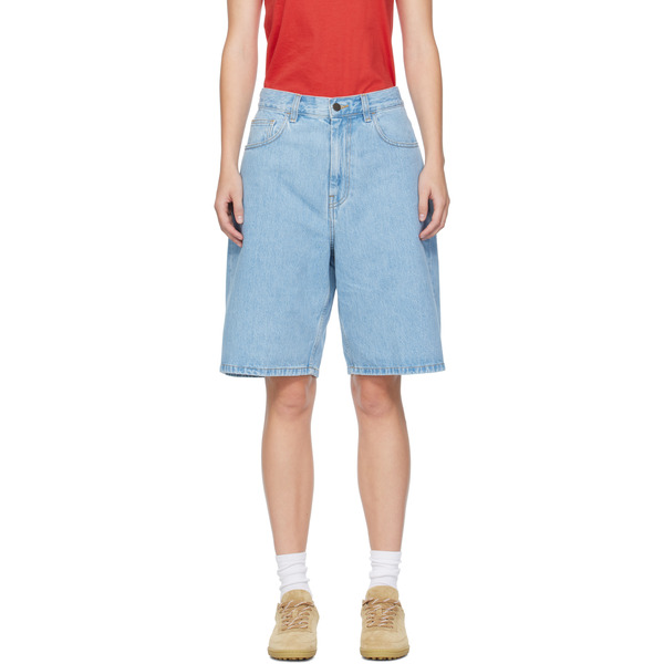  Carhartt Work In Progress Blue Brandon Denim Shorts 