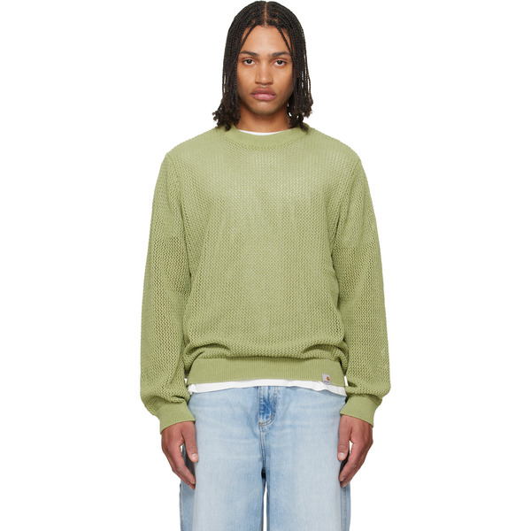  Carhartt Work In Progress Green Stockton Sweater 