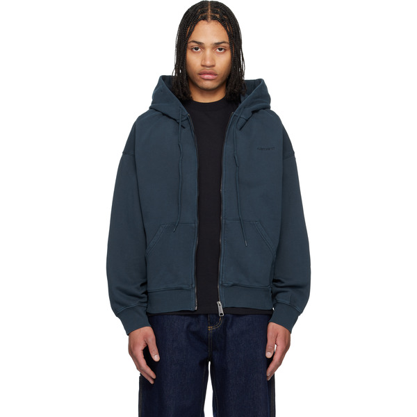  Carhartt Work In Progress Navy Benton Hoodie 