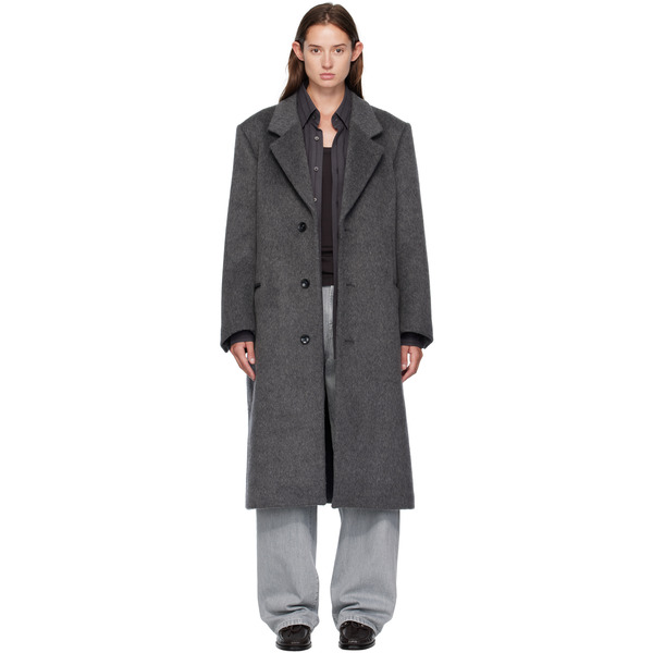  Carter Young Gray Hewitt Wool Coat 