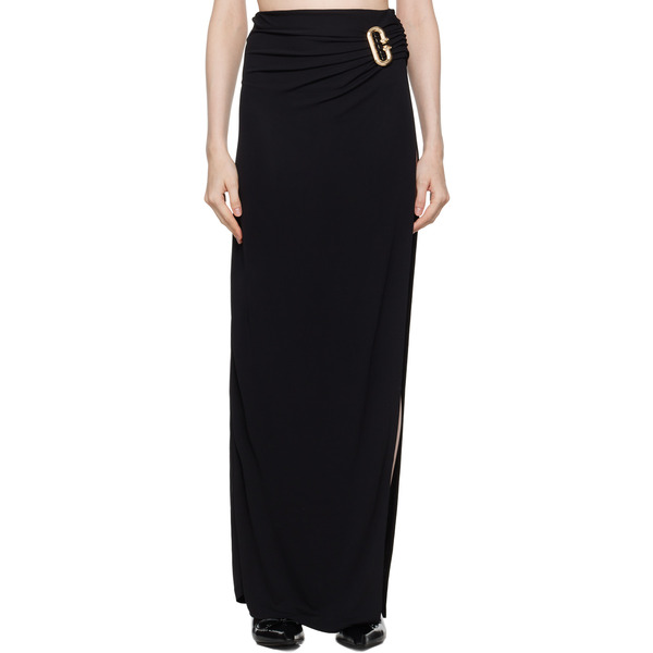  Casablanca Black Draped Maxi Skirt 