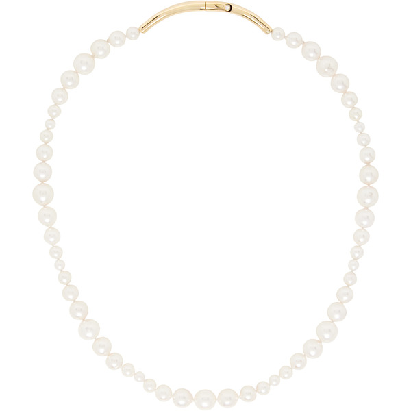  C.chesnais Wave Pearl Necklace 