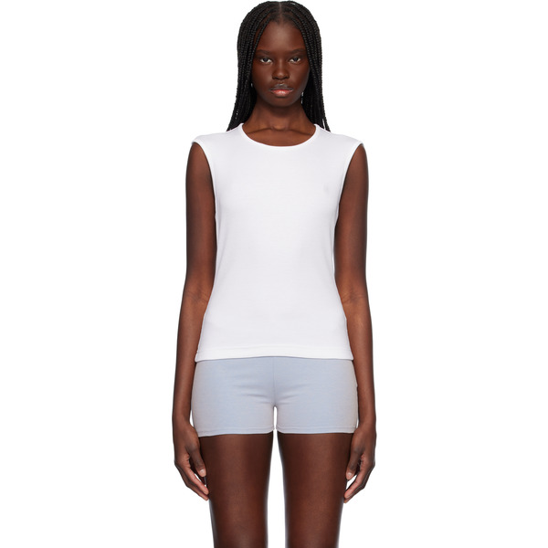  Cdlp White Rib Vest T-shirt 