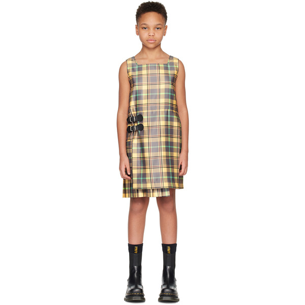  Charles Jeffrey Loverboy Kids Yellow Kilt Dress 
