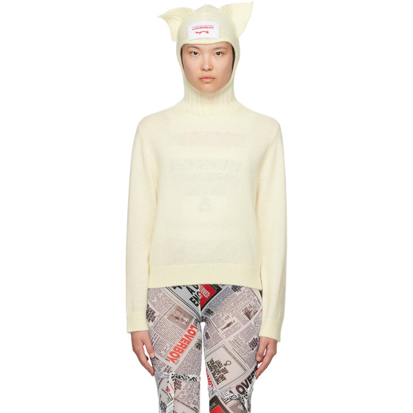 Charles Jeffrey Loverboy Off-white Ears Balaclava Sweater 