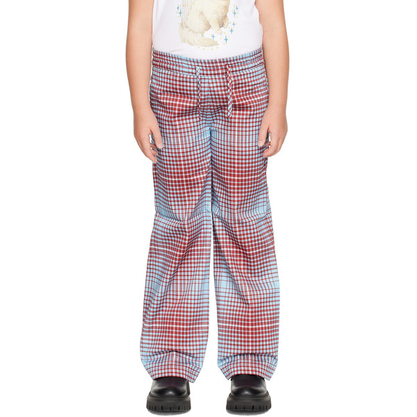  Charles Jeffrey Loverboy Ssense Exclusive Kids Blue & Red Trousers 