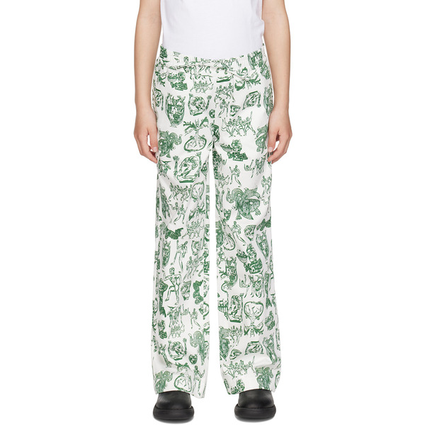  Charles Jeffrey Loverboy Ssense Exclusive Kids Green Trousers 