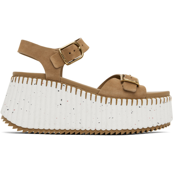  Chloé Brown Nama Sandals 
