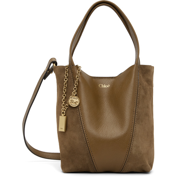  Chloé Brown Small 'chloé Spin' Tote 