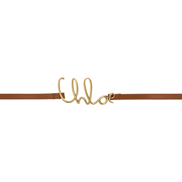  Chloé Tan 'the Chloé Iconic' Small Belt 