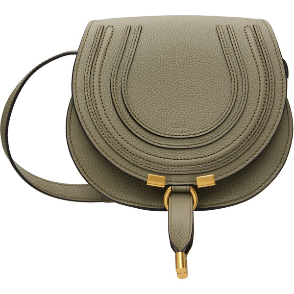  Chloé Taupe Small Marcie Saddle Bag 