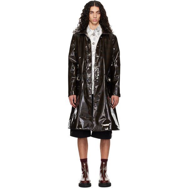  Chopova Lowena Black Squelchy Raincoat 