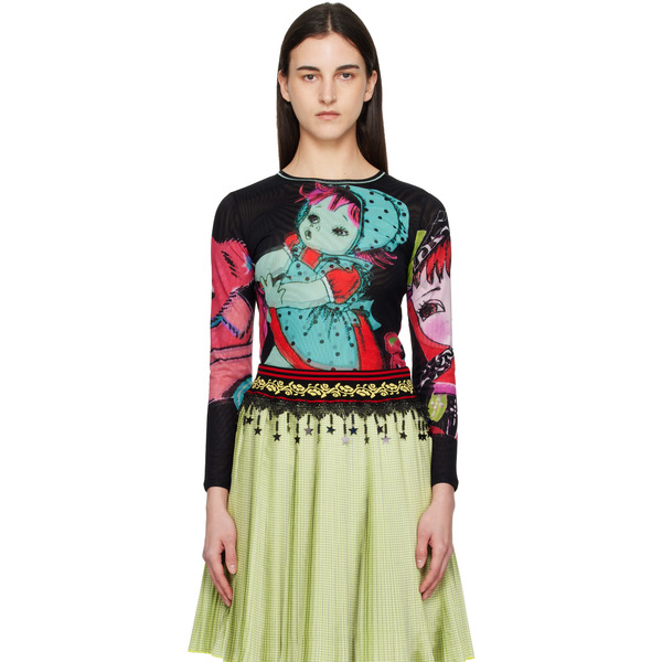  Chopova Lowena Multicolor Sweeties Fitted Mesh Top 