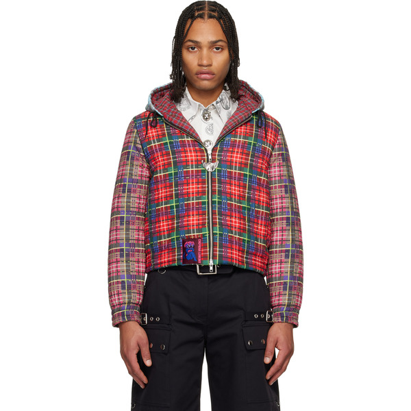  Chopova Lowena Multicolor Tartan Hooded Jacket 