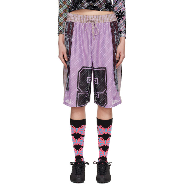  Chopova Lowena Purple Basketball Shorts 