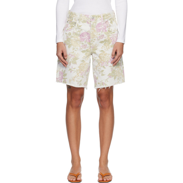  Citizens Of Humanity Off-white Ayla Denim Shorts 