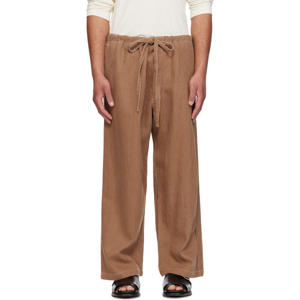  Colbo Brown Cropped Farm Trousers 