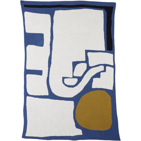  Cold Picnic Navy & Off-white Shipwrecked Throw 