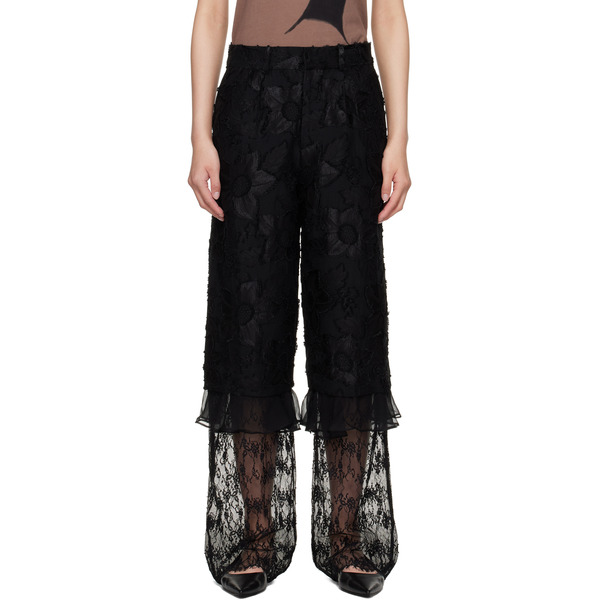  Collina Strada Black Geranium Trousers 