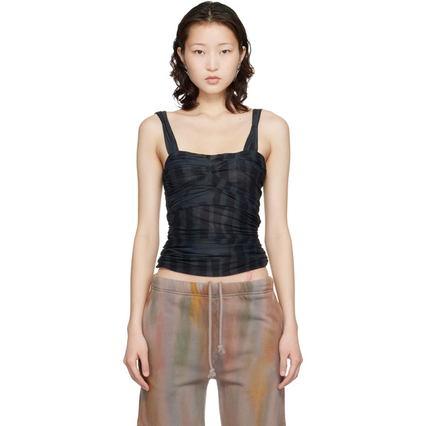  Collina Strada Black Nettle Tank Top 