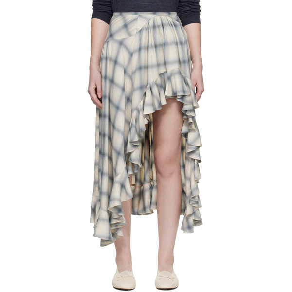  Collina Strada Off White Florist Midi Skirt 