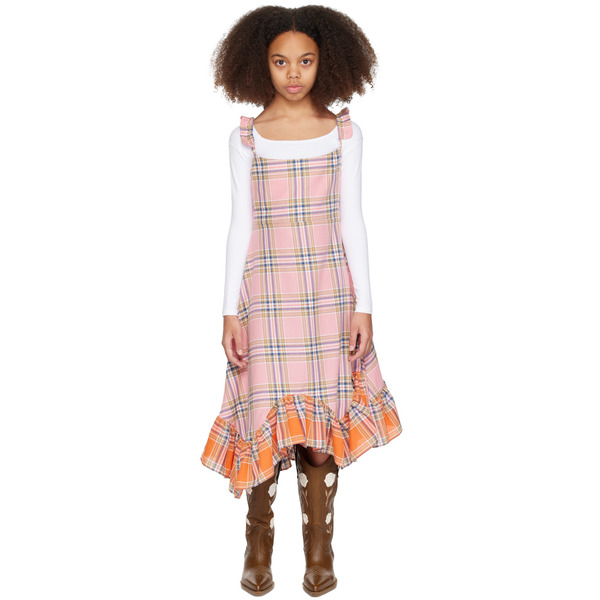  Collina Strada Ssense Exclusive Kids Pink Ruffle Dress 
