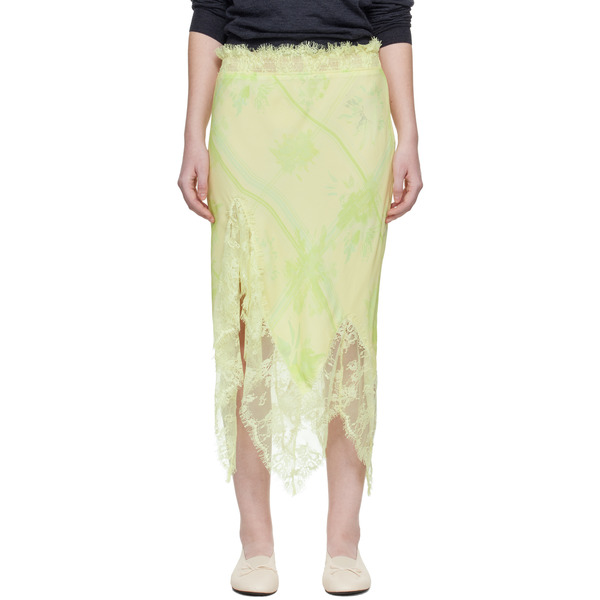  Collina Strada Yellow Waterlily Midi Skirt 