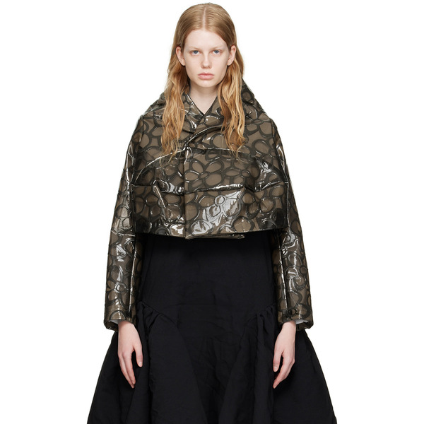  Comme Des Garçons Gray Flower Jacket 