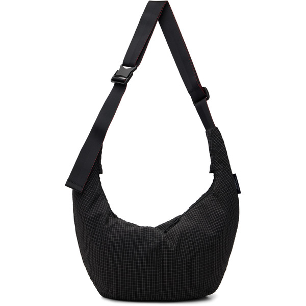  Comme Des Garçons Homme Black Grid Check Pattern Bag 
