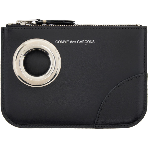  Comme Des Garçons Wallets Black Eyelet Pouch 