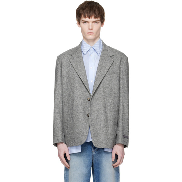  Commission Gray Varsity Blazer 
