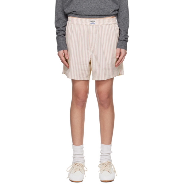  Commission Ssense Exclusive Off-white & Red Boxer Shorts 