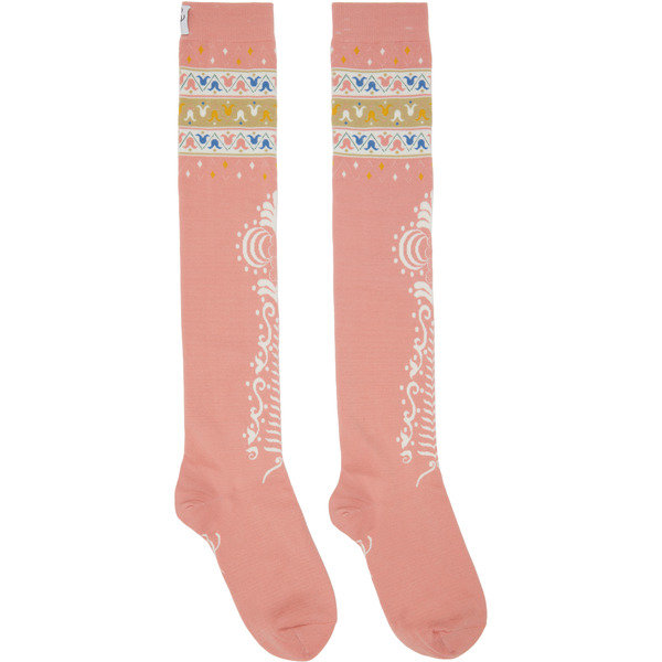  Conner Ives Pink Knee High Socks 