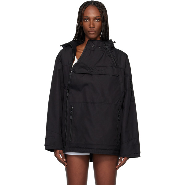  Coperni Black Asymmetric Parka 