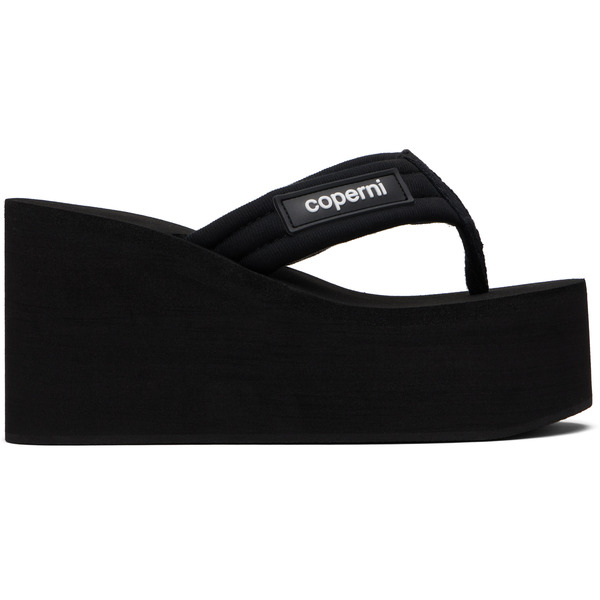  Coperni Black Wedge Heeled Sandals 