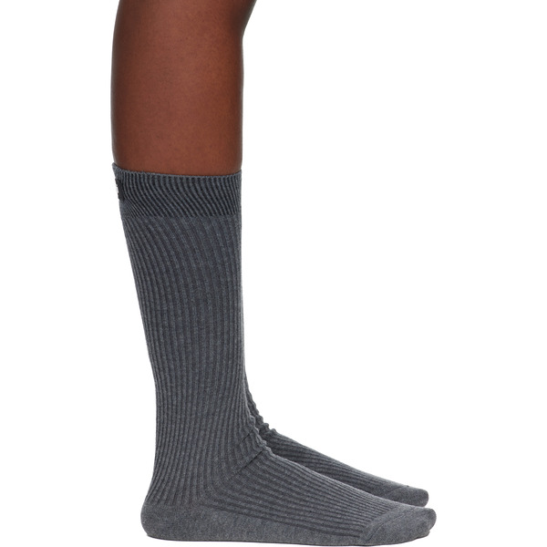  Coperni Gray Knit Socks 