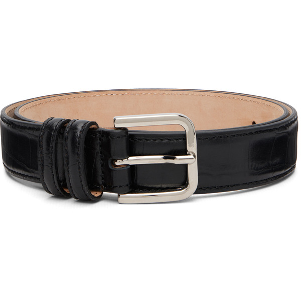  Cordera Black Classic Crocodile Belt 